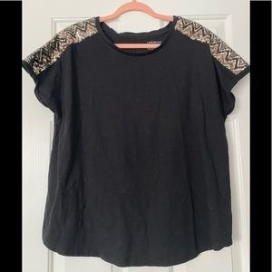 Black Sequin Top!